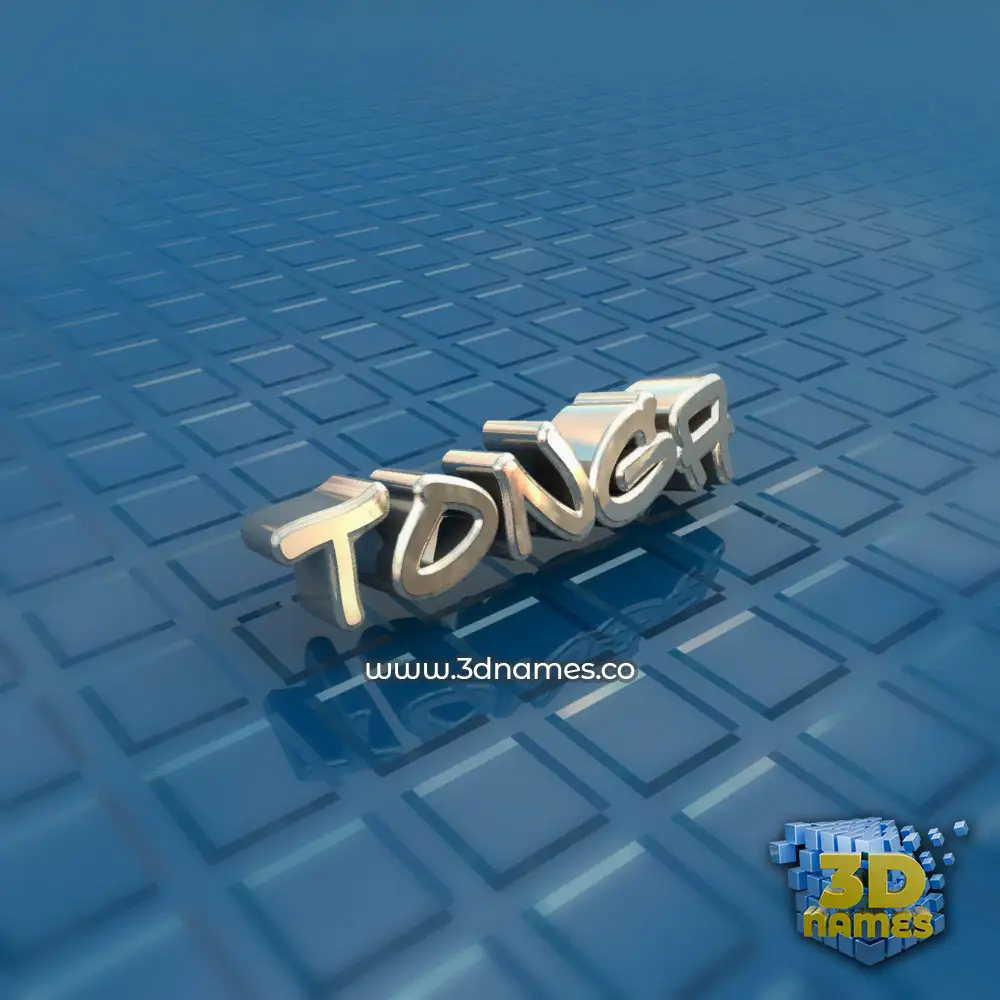 tonga in Blue Bling style - 3D name wallpaper