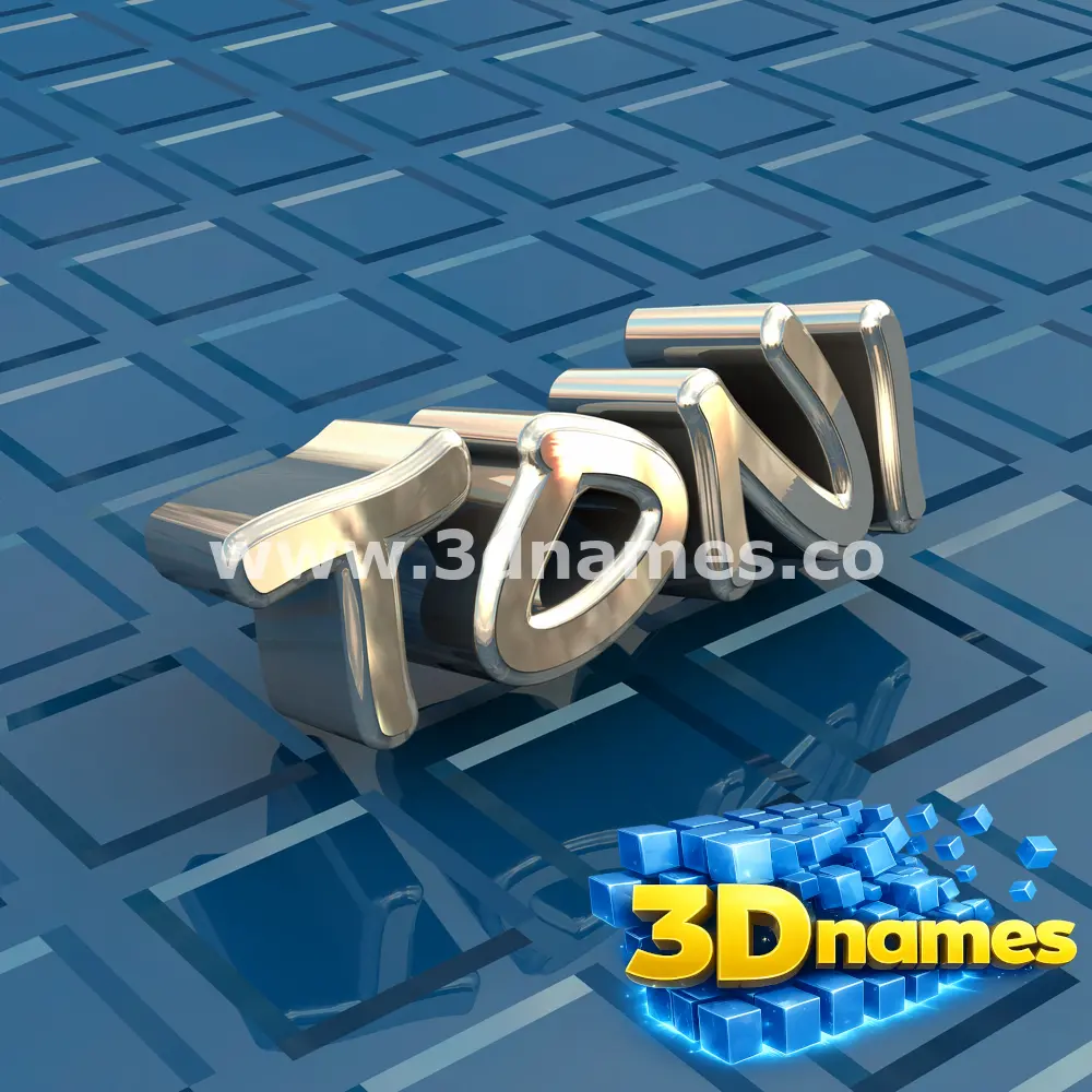 toni in Blue Bling style - 3D name wallpaper