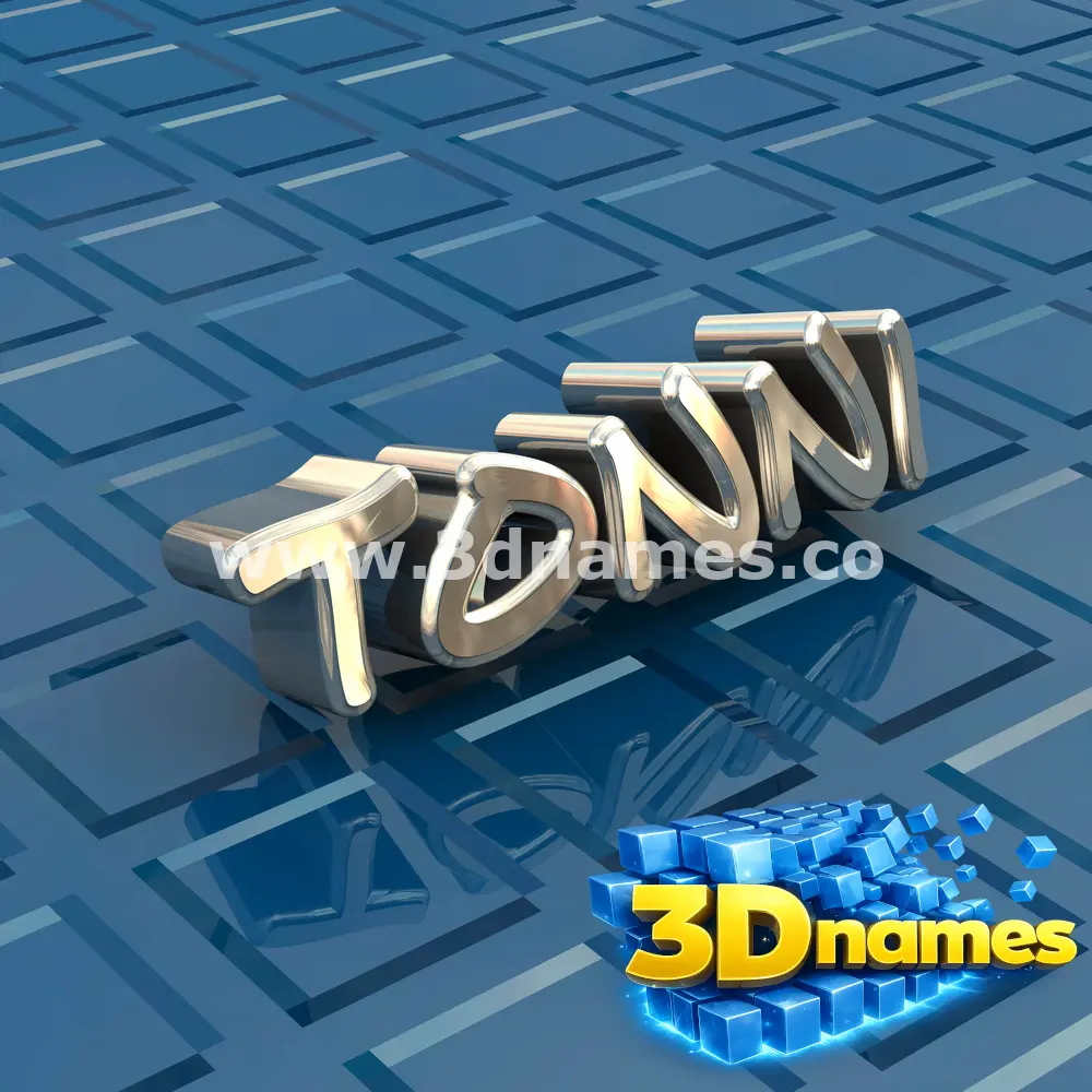 tonni in Blue Bling style - 3D name wallpaper