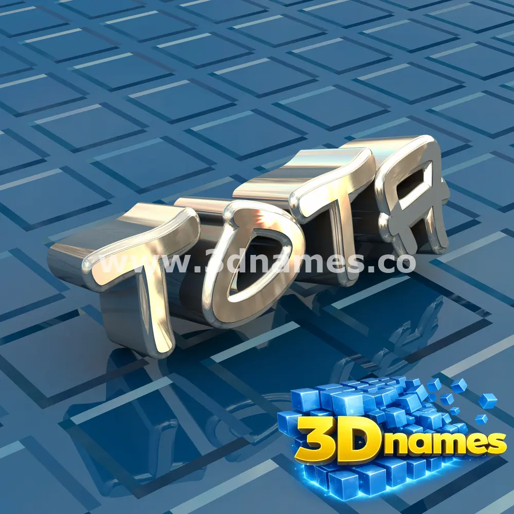 tota in Blue Bling style - 3D name wallpaper