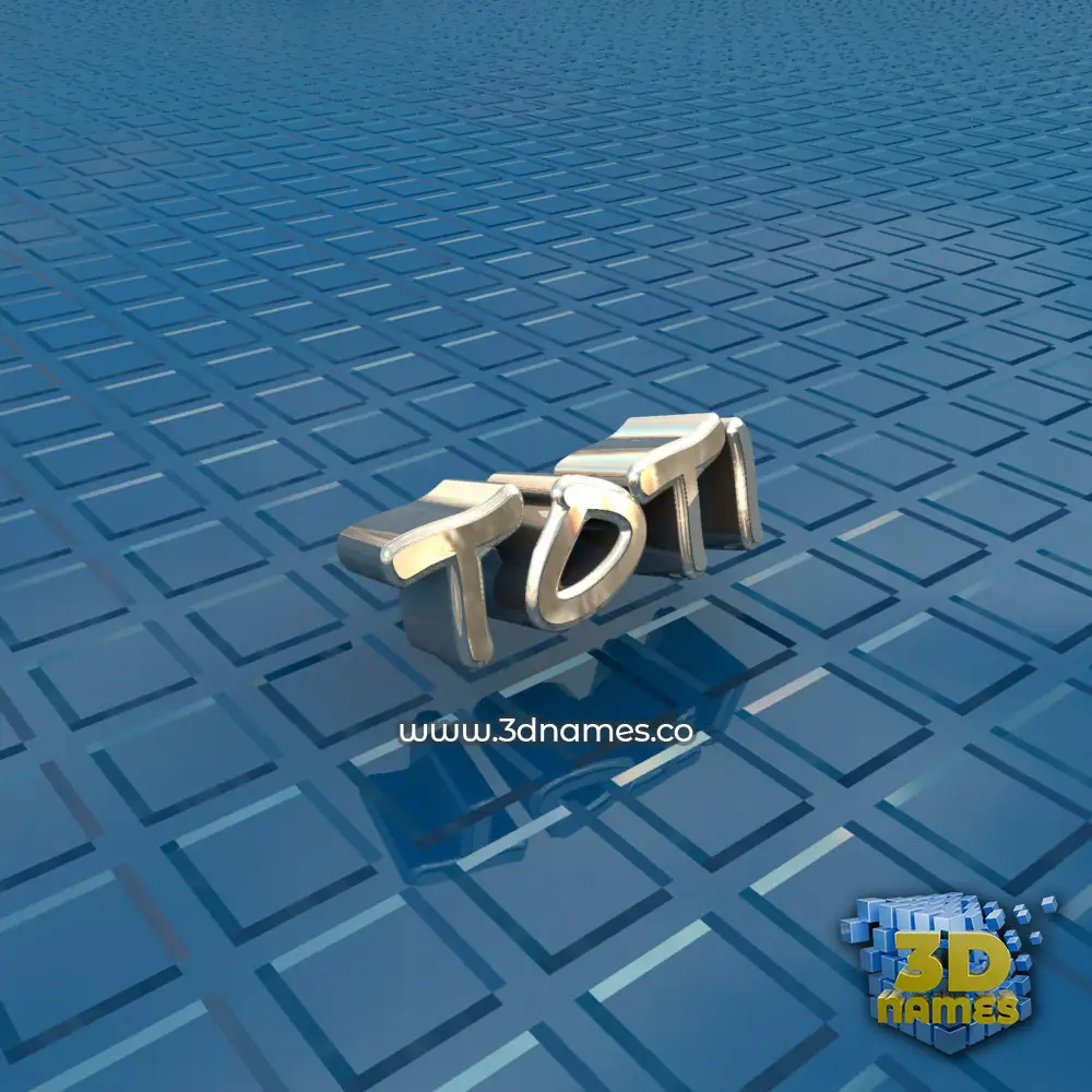 toti in Blue Bling style - 3D name wallpaper