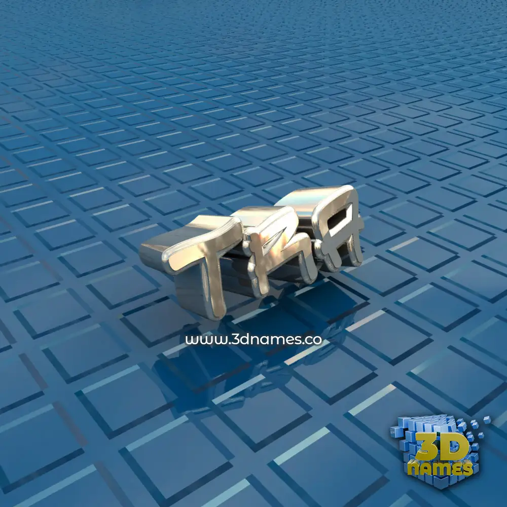 tra in Blue Bling style - 3D name wallpaper