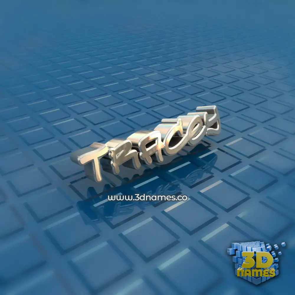 tracey in Blue Bling style - 3D name wallpaper