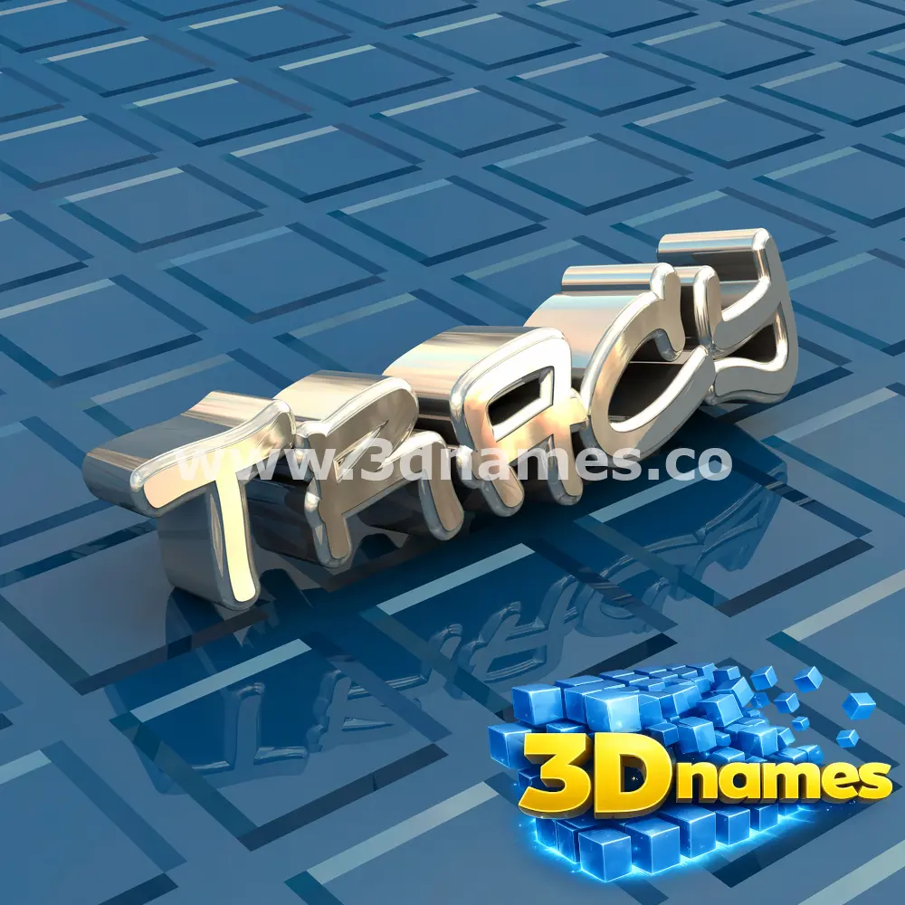 tracy in Blue Bling style - 3D name wallpaper