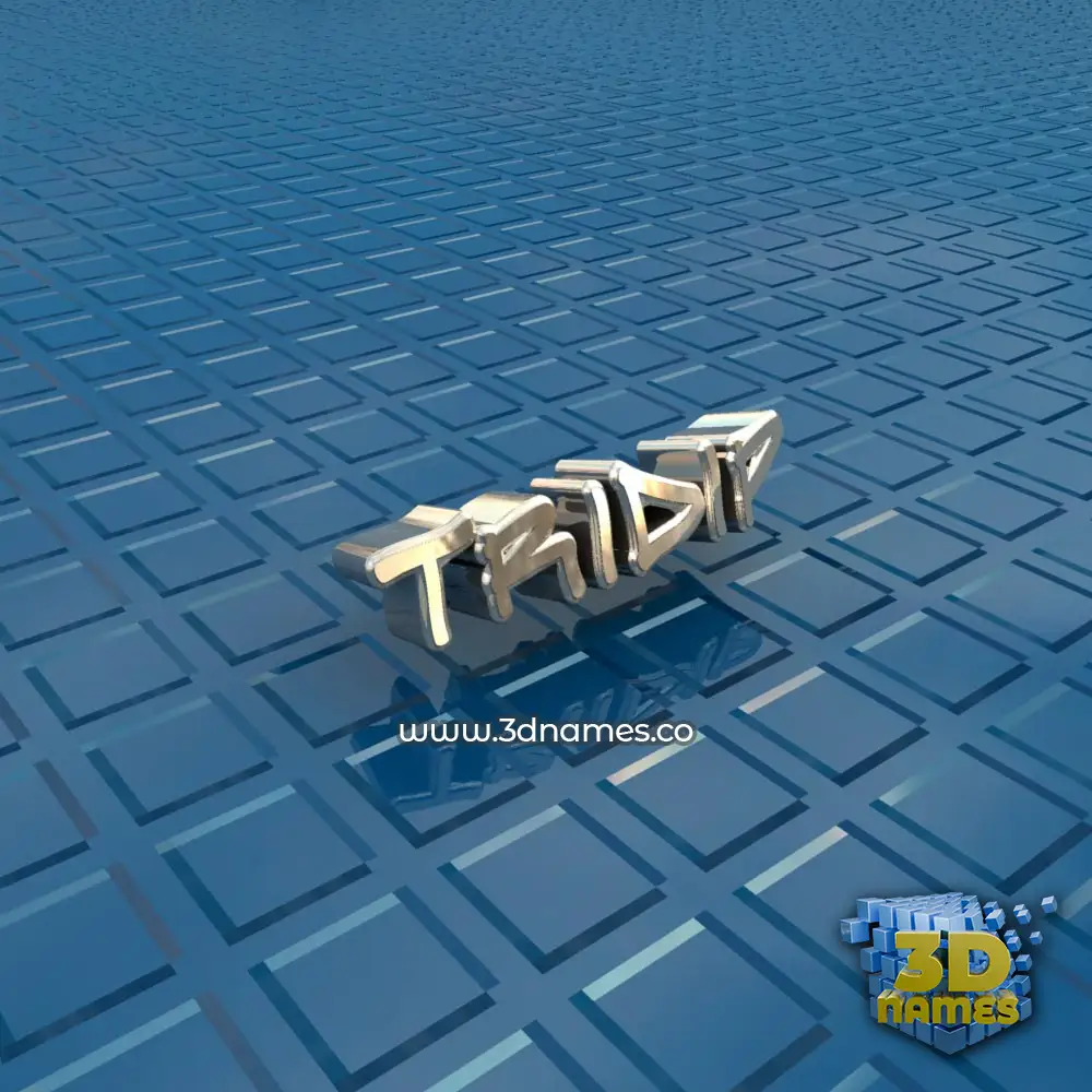 tridip in Blue Bling style - 3D name wallpaper
