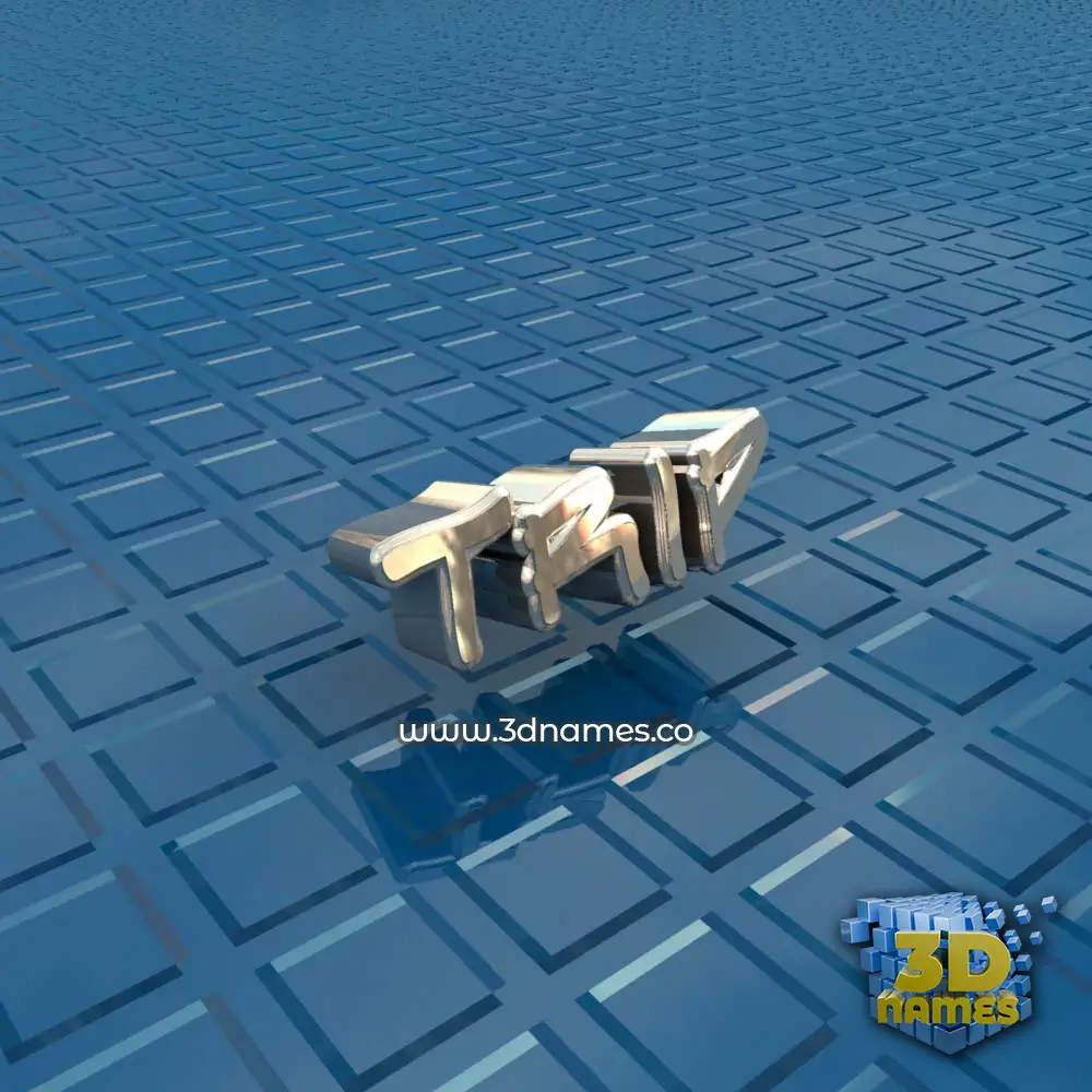 trip in Blue Bling style - 3D name wallpaper