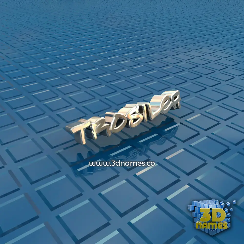 trosilea in Blue Bling style - 3D name wallpaper