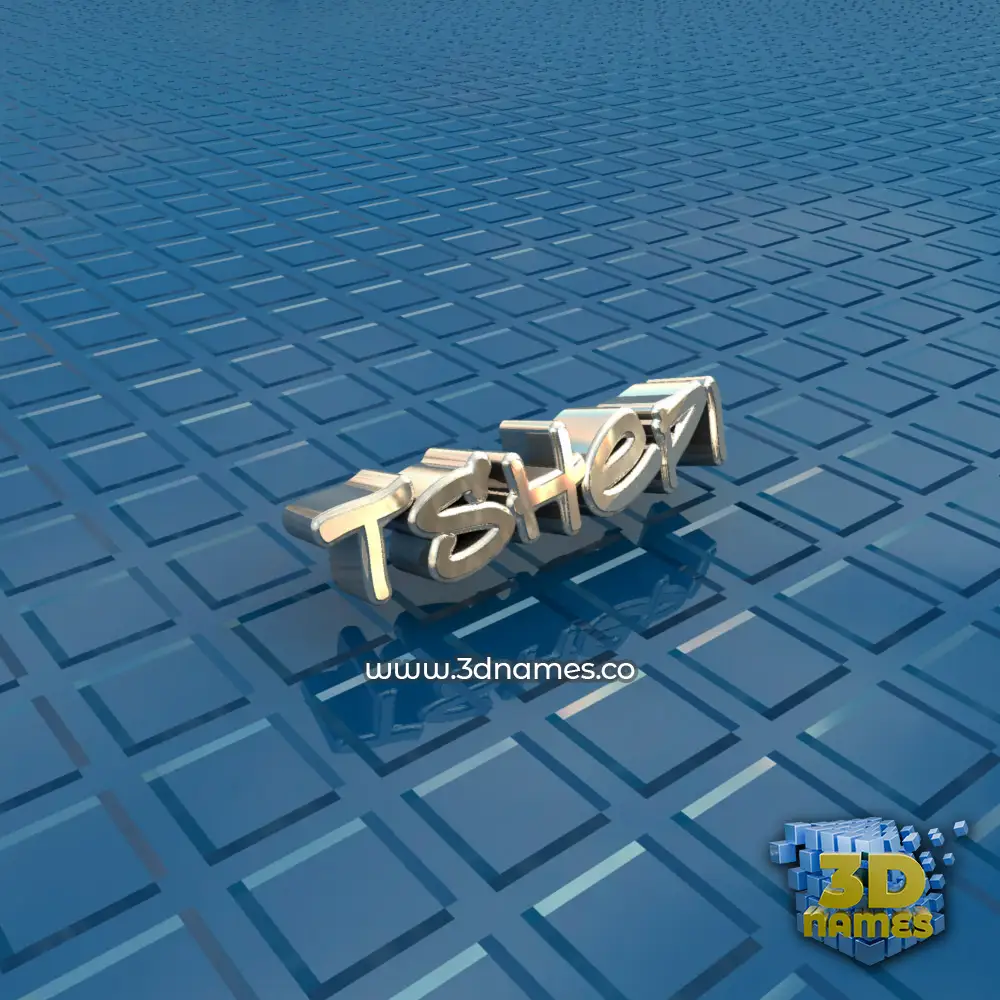 tshepi in Blue Bling style - 3D name wallpaper