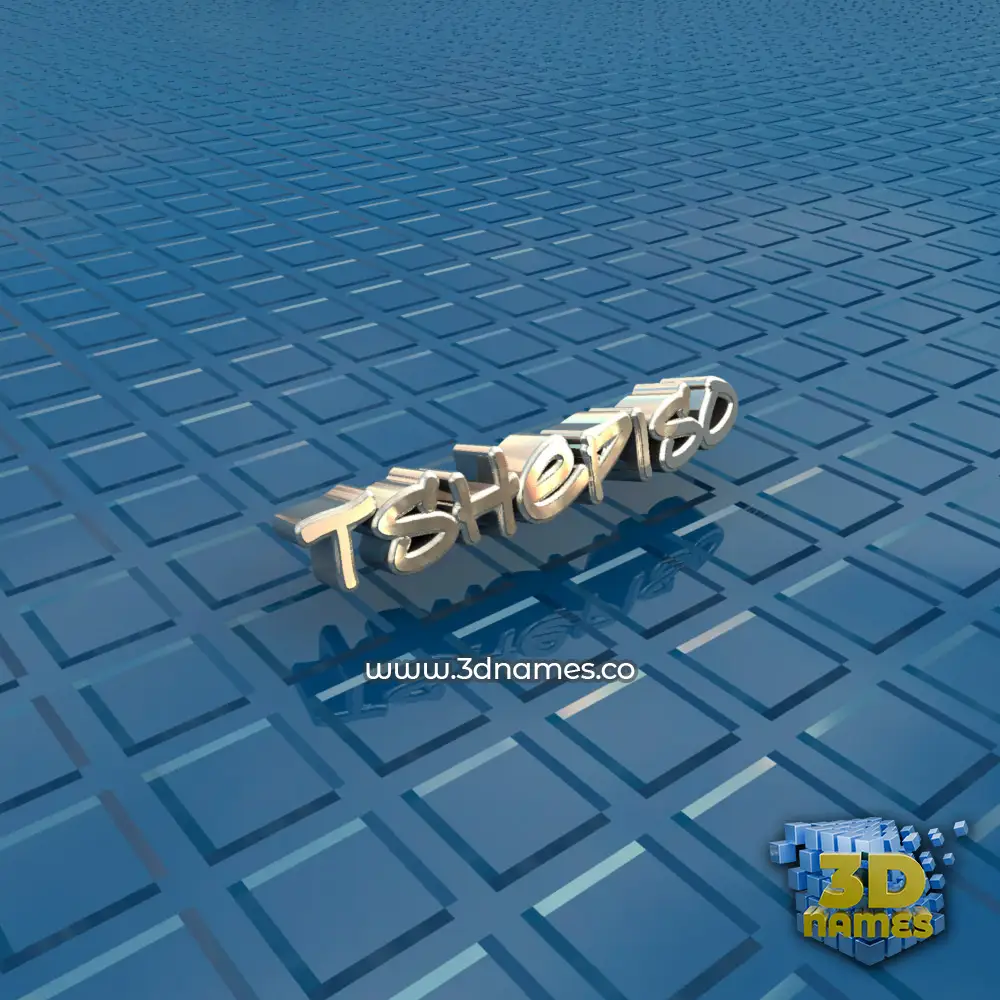 tshepiso in Blue Bling style - 3D name wallpaper
