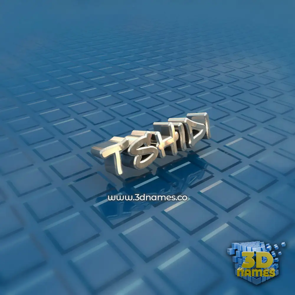 tshidi in Blue Bling style - 3D name wallpaper