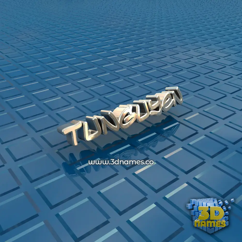 tunguyen in Blue Bling style - 3D name wallpaper