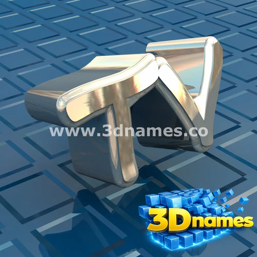 tv in Blue Bling style - 3D name wallpaper