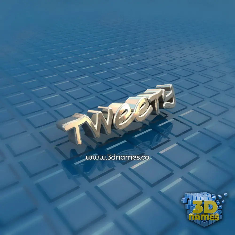 tweety in Blue Bling style - 3D name wallpaper