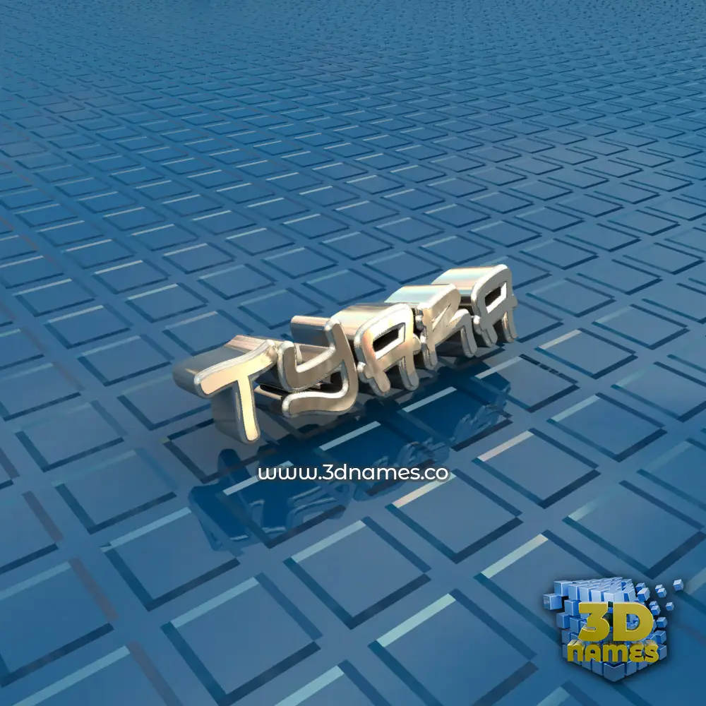 tyara in Blue Bling style - 3D name wallpaper