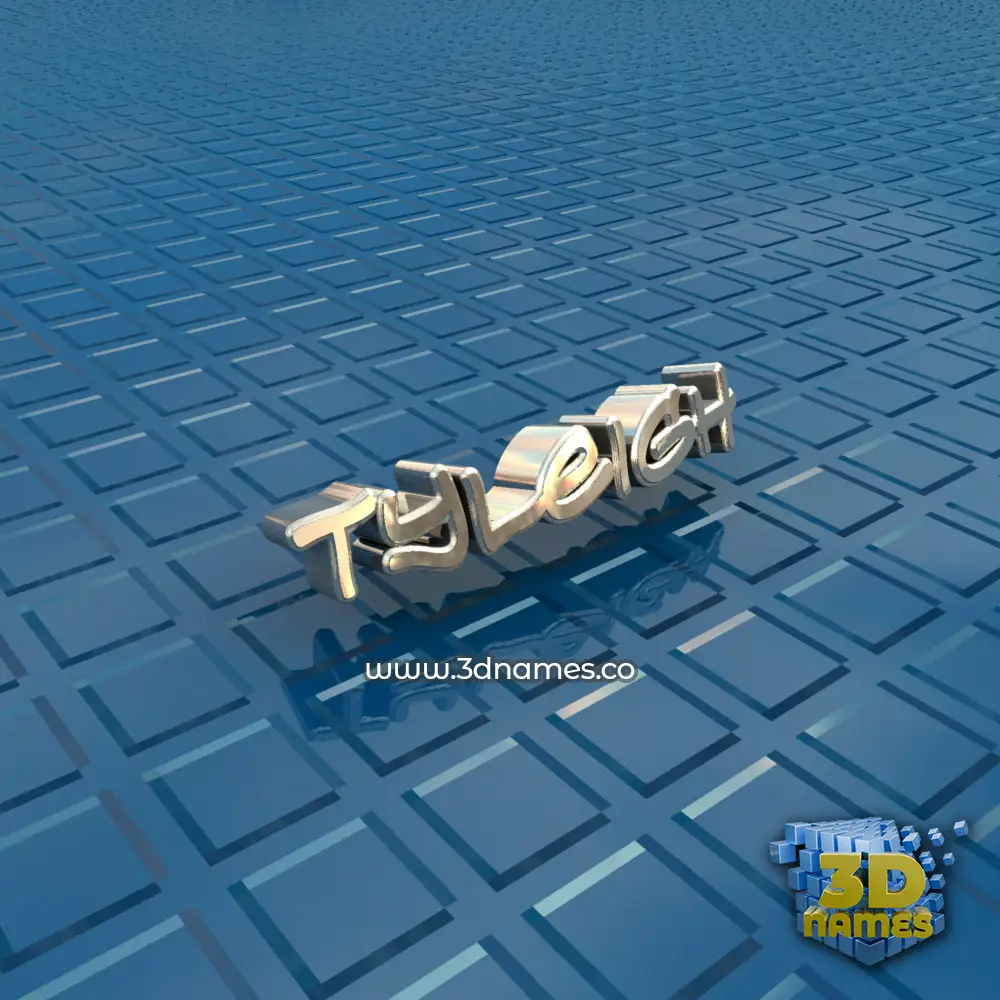 tyleigh in Blue Bling style - 3D name wallpaper