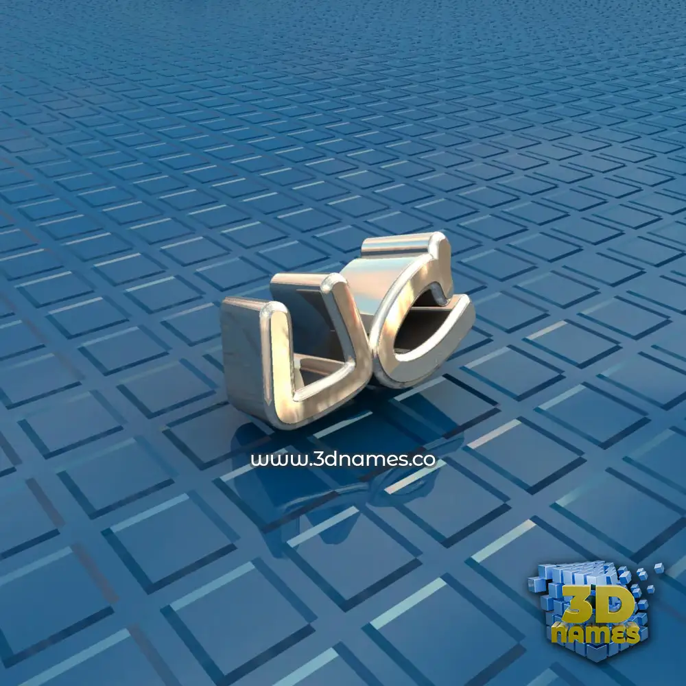 uc in Blue Bling style - 3D name wallpaper