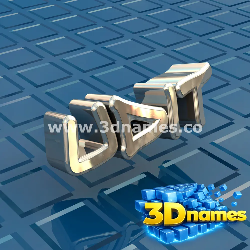 udit in Blue Bling style - 3D name wallpaper
