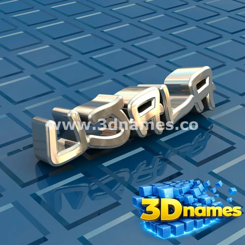 ujala in Blue Bling style - 3D name wallpaper