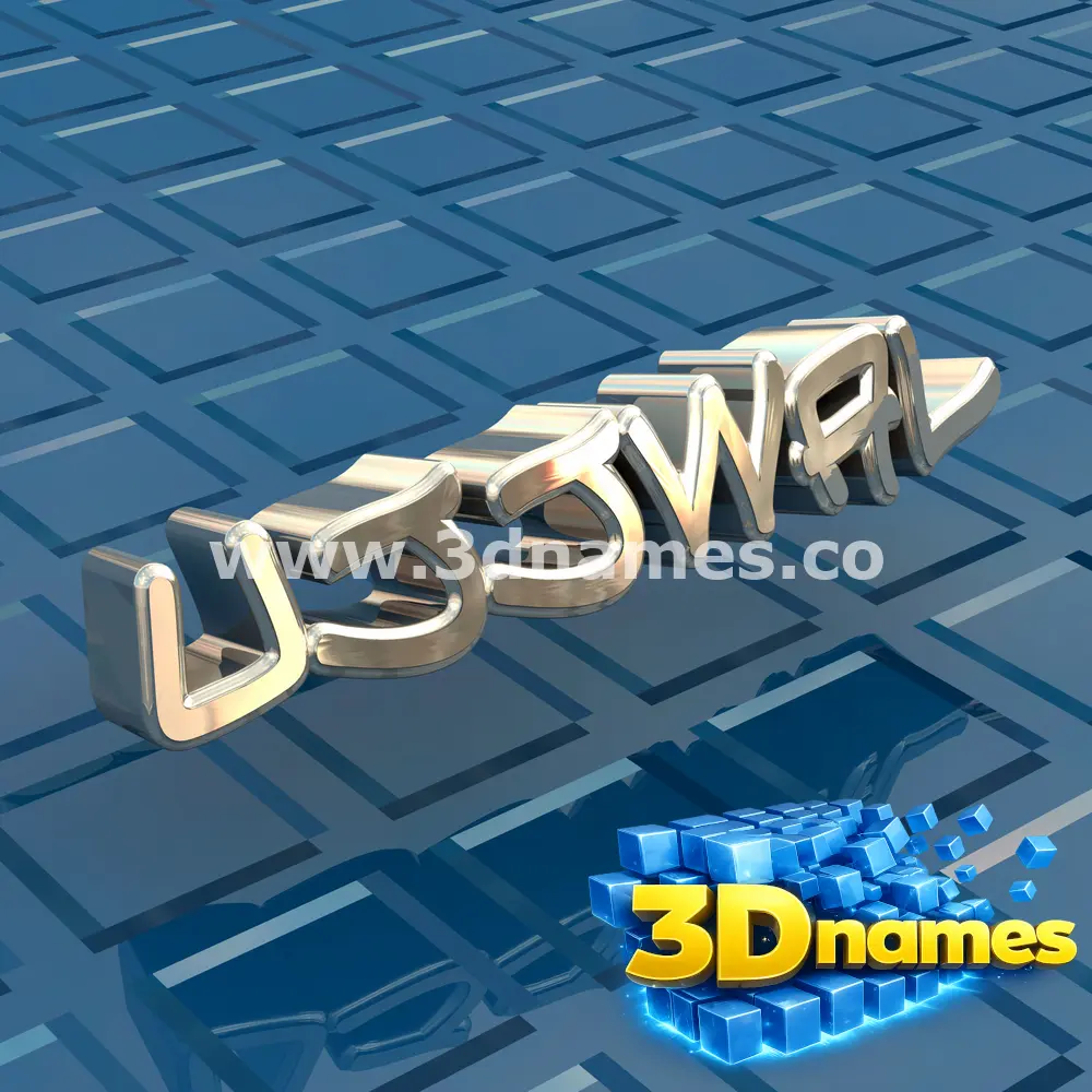 ujjwal in Blue Bling style - 3D name wallpaper