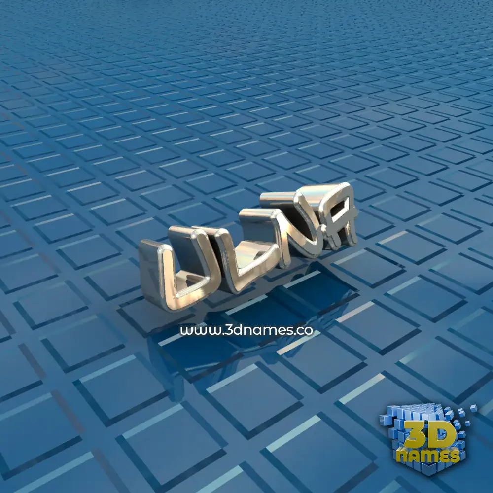 ulna in Blue Bling style - 3D name wallpaper