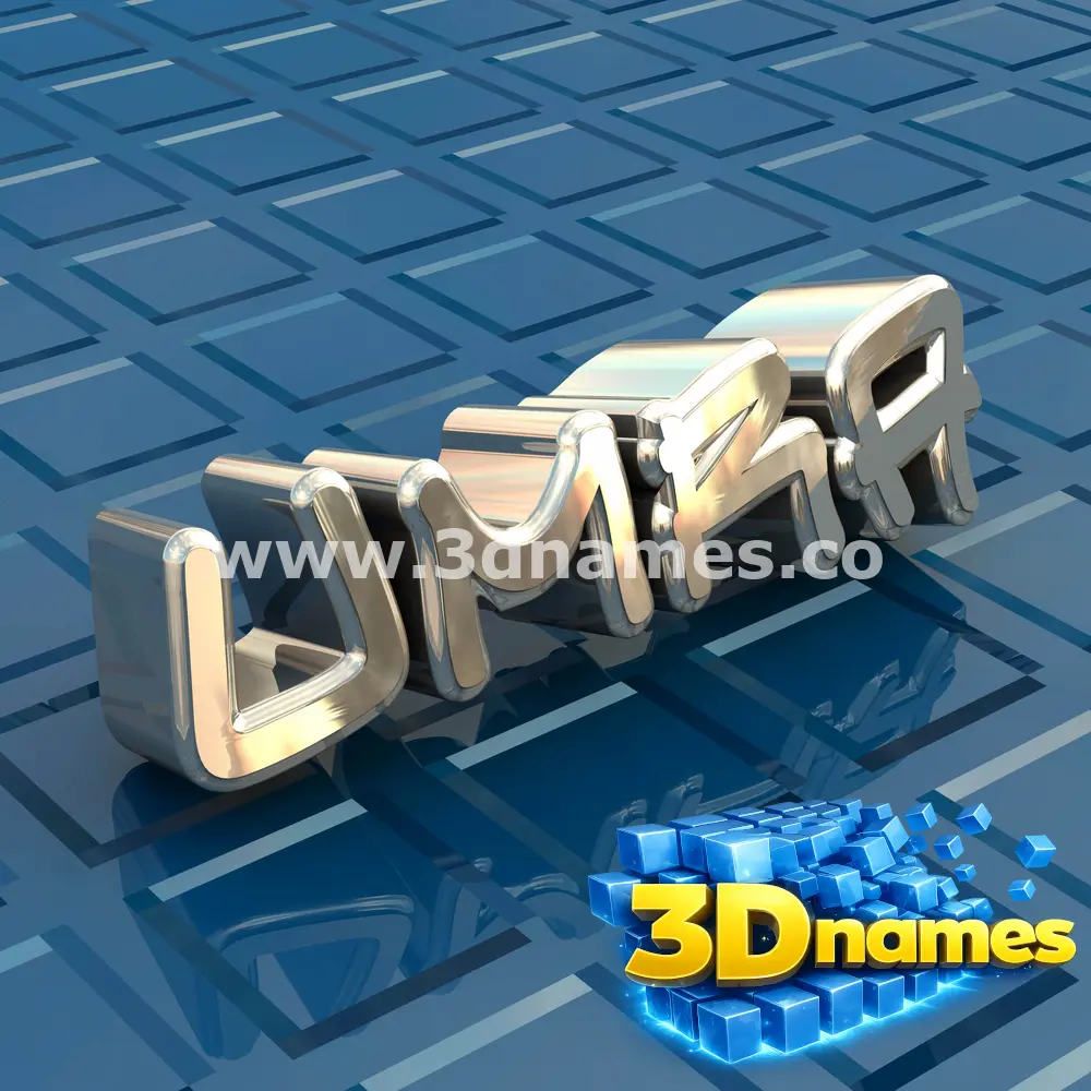 umra in Blue Bling style - 3D name wallpaper