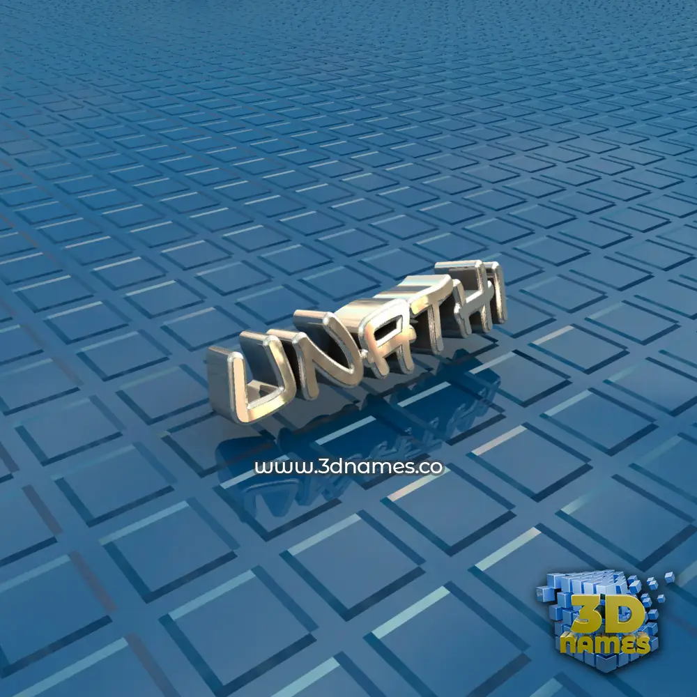 unathi in Blue Bling style - 3D name wallpaper