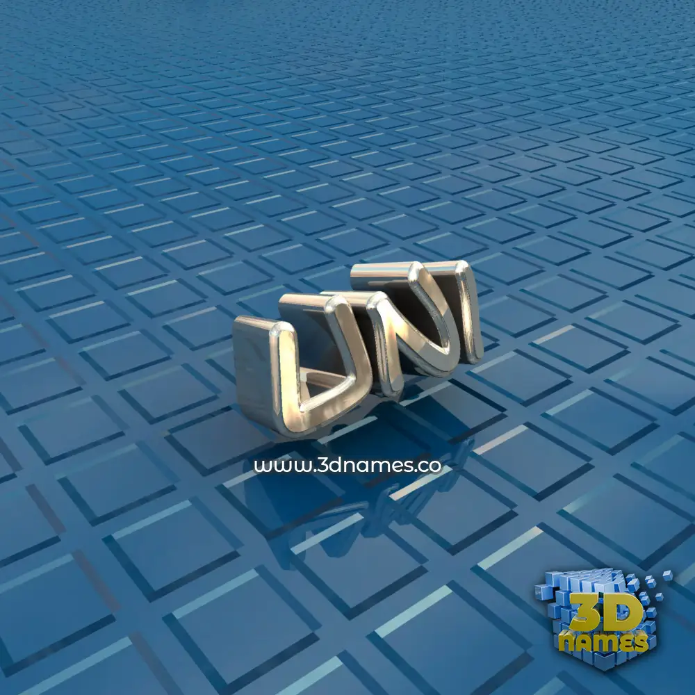 uni in Blue Bling style - 3D name wallpaper