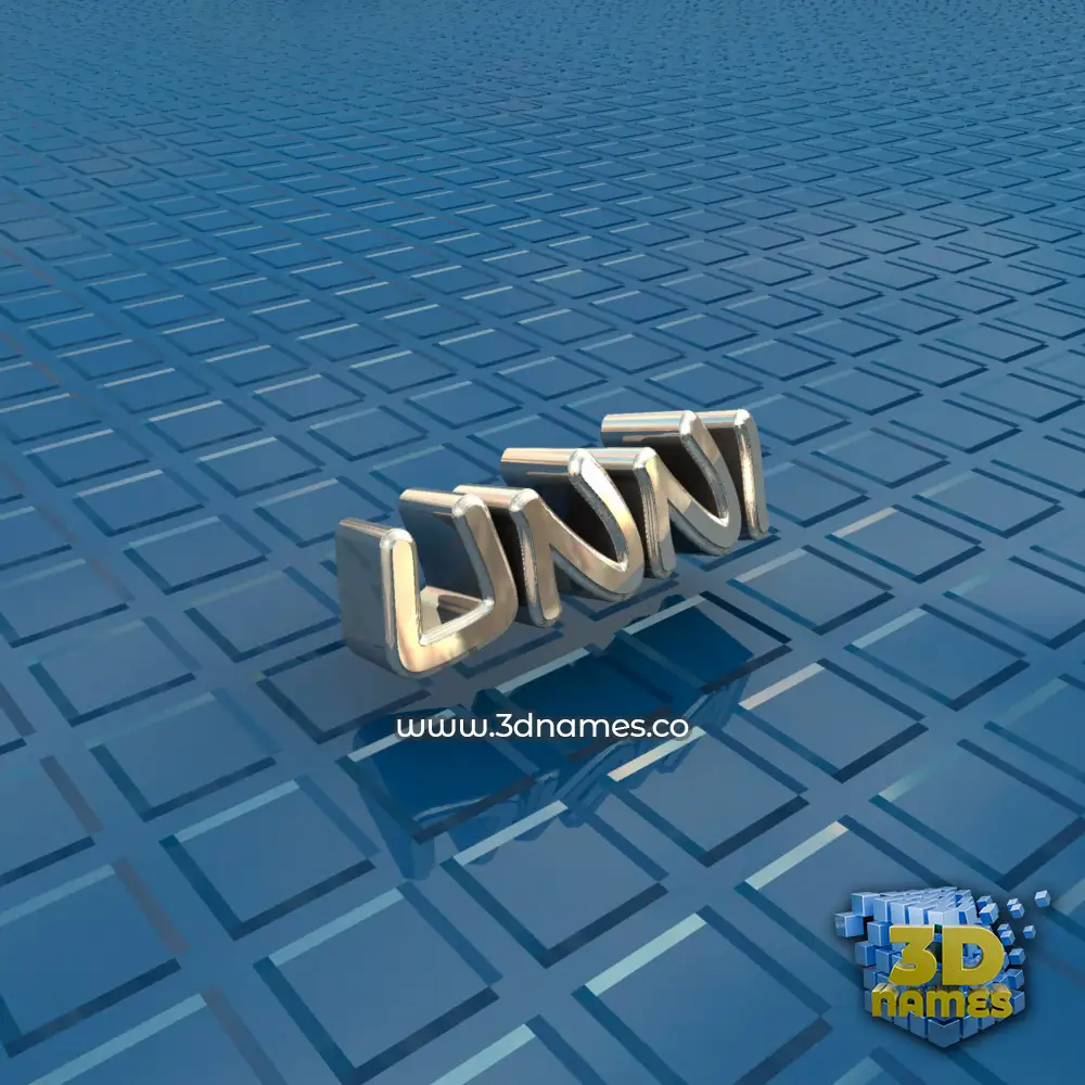 unni in Blue Bling style - 3D name wallpaper