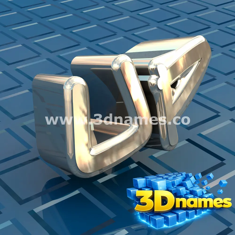 up in Blue Bling style - 3D name wallpaper