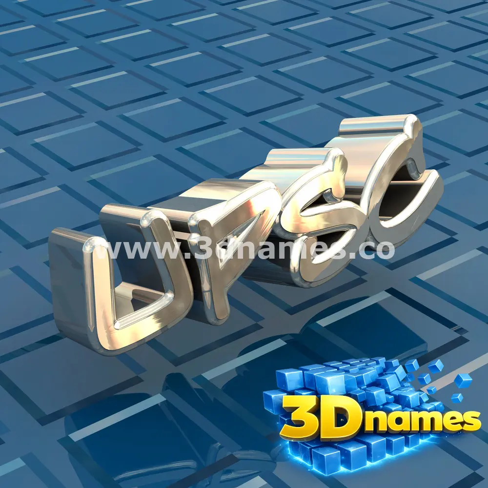 upsc in Blue Bling style - 3D name wallpaper