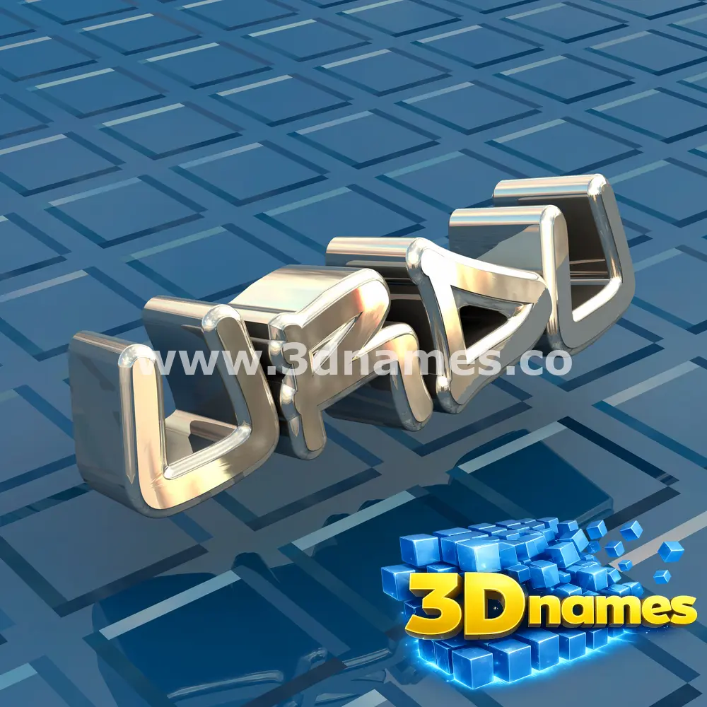 urdu in Blue Bling style - 3D name wallpaper