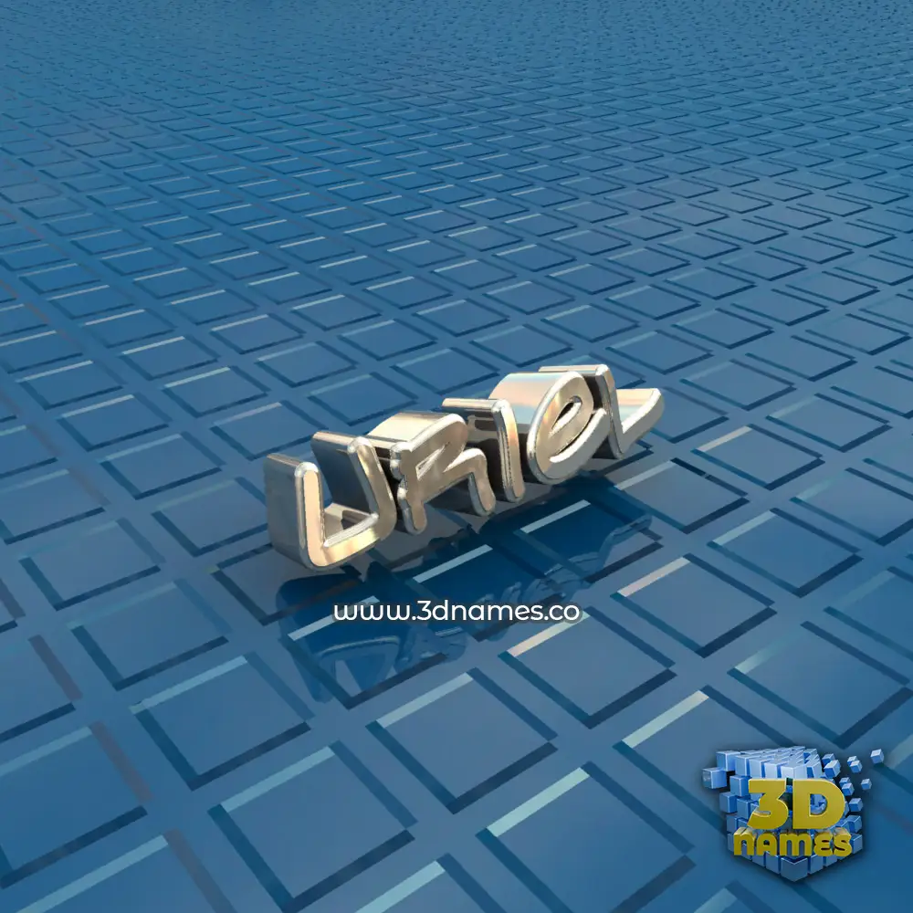 uriel in Blue Bling style - 3D name wallpaper