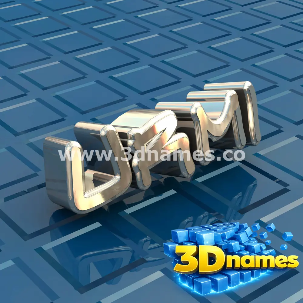 urmi in Blue Bling style - 3D name wallpaper