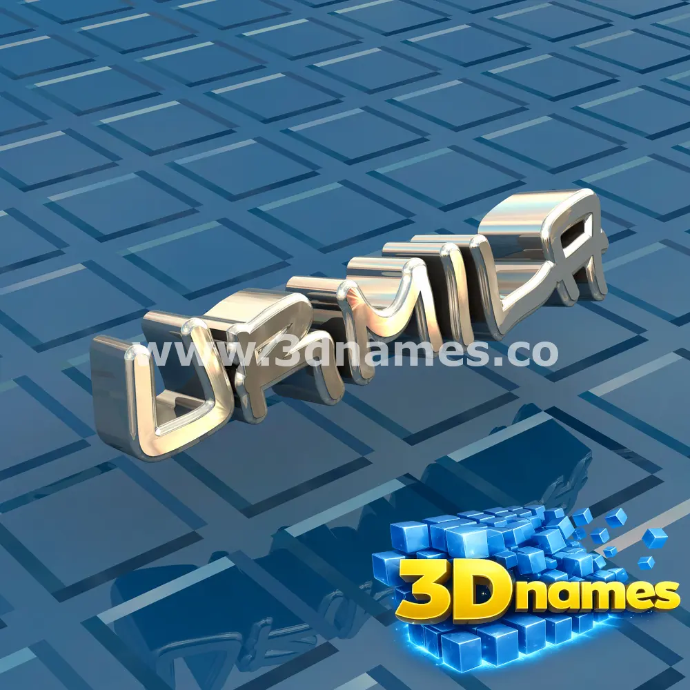 urmila in Blue Bling style - 3D name wallpaper