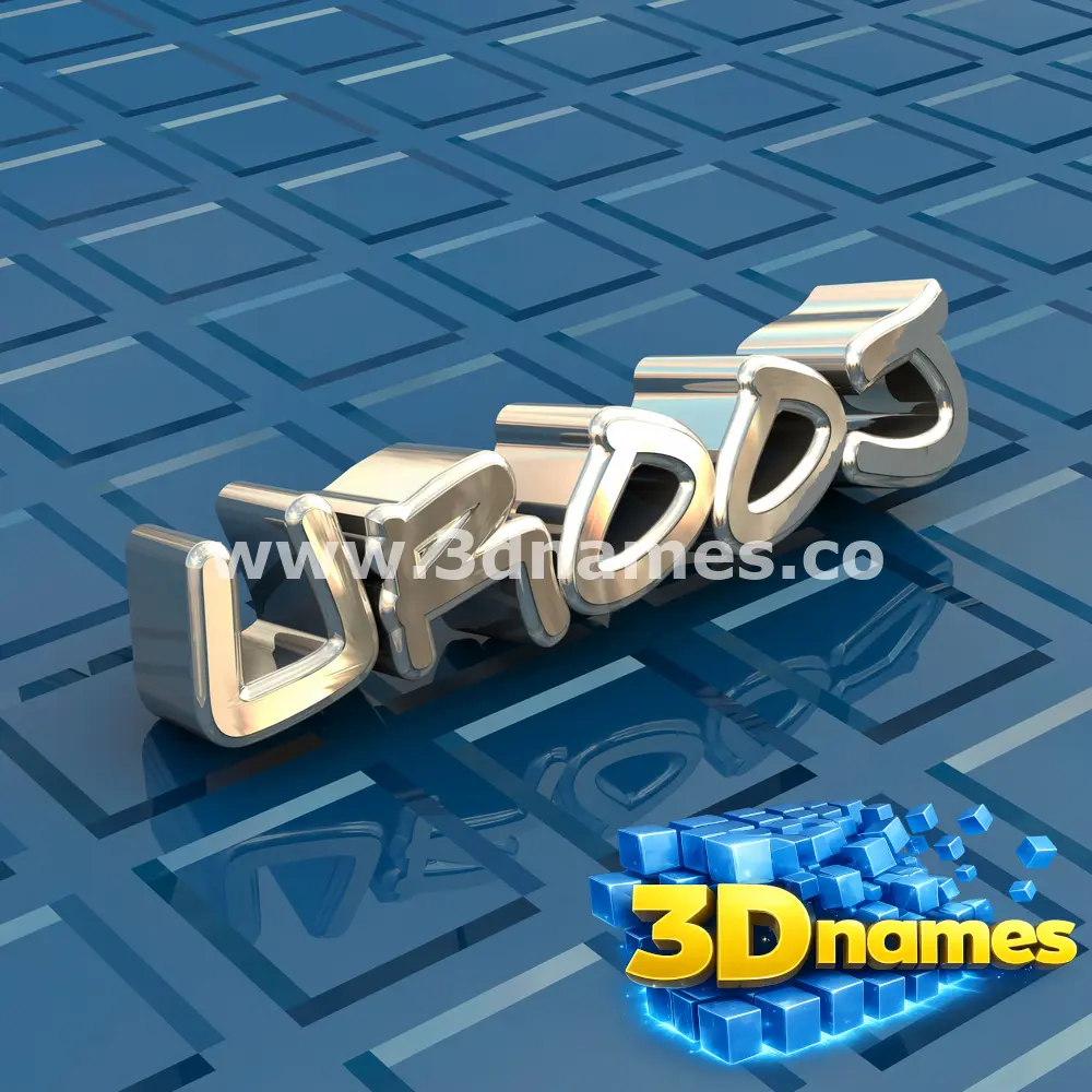 urooj in Blue Bling style - 3D name wallpaper