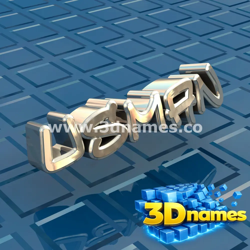 usman in Blue Bling style - 3D name wallpaper