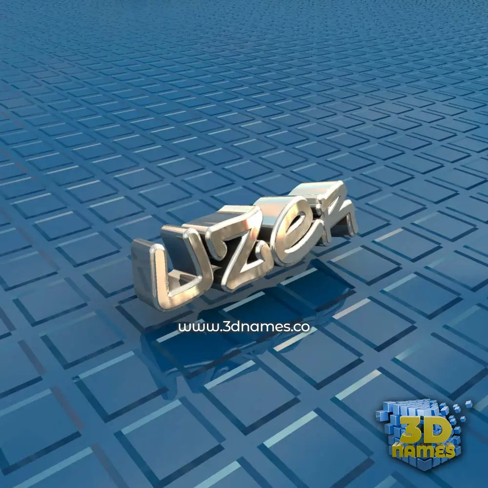 uzer in Blue Bling style - 3D name wallpaper