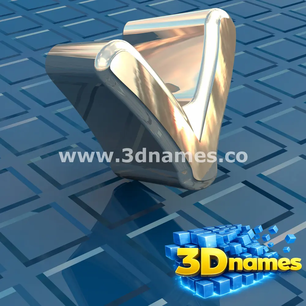 v in Blue Bling style - 3D name wallpaper