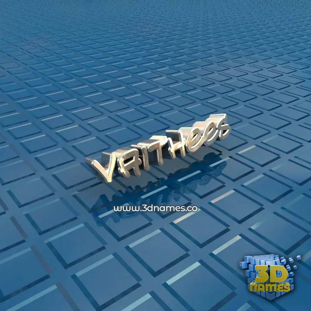 vaithees in Blue Bling style - 3D name wallpaper