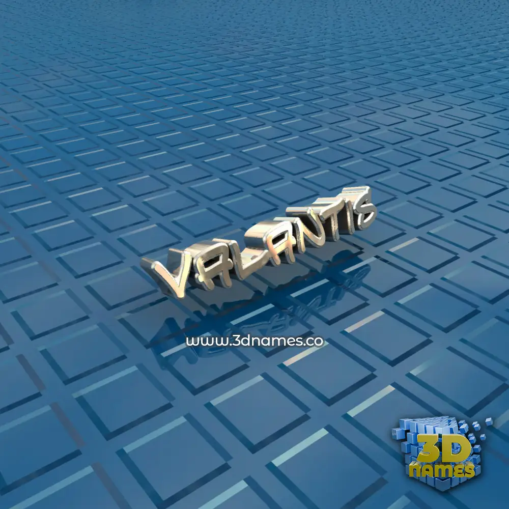 valantis in Blue Bling style - 3D name wallpaper