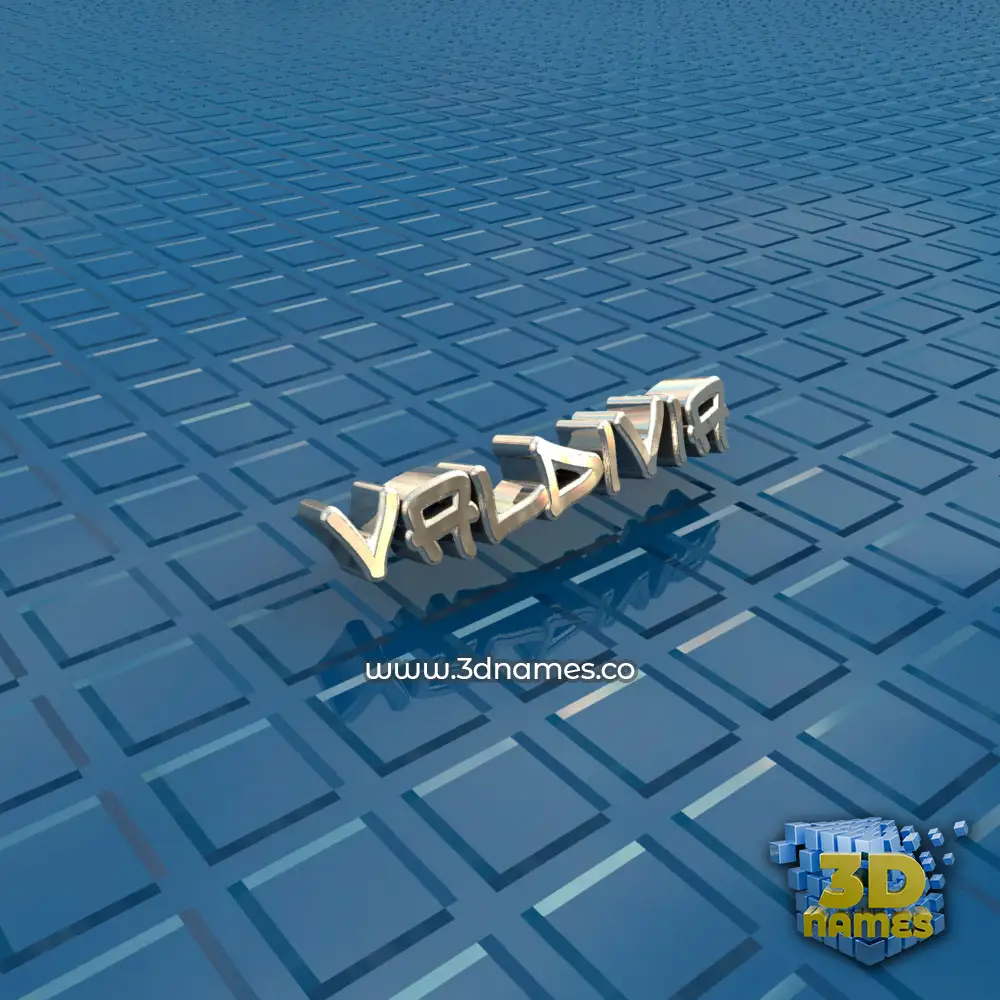 valdivia in Blue Bling style - 3D name wallpaper