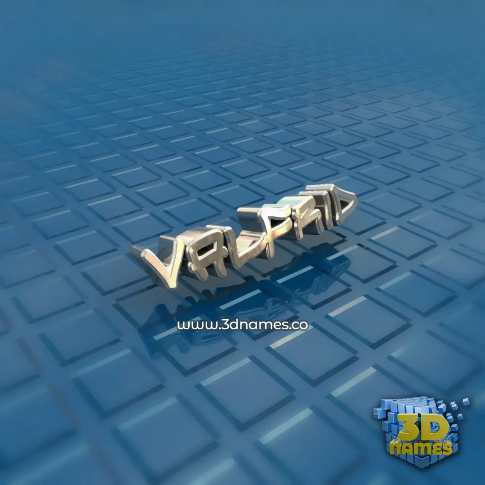 valfrid in Blue Bling style - 3D name wallpaper
