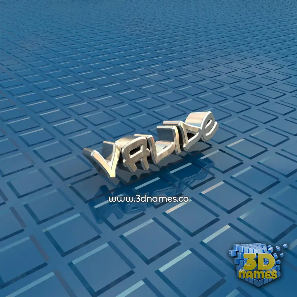 valide in Blue Bling style - 3D name wallpaper