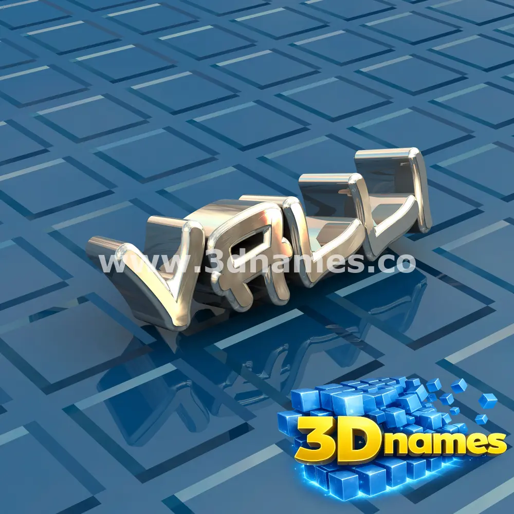 valli in Blue Bling style - 3D name wallpaper