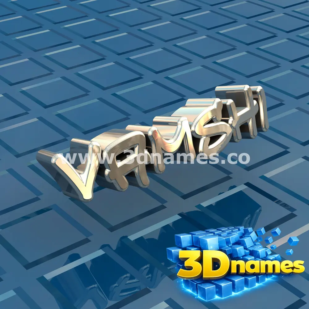 vamshi in Blue Bling style - 3D name wallpaper