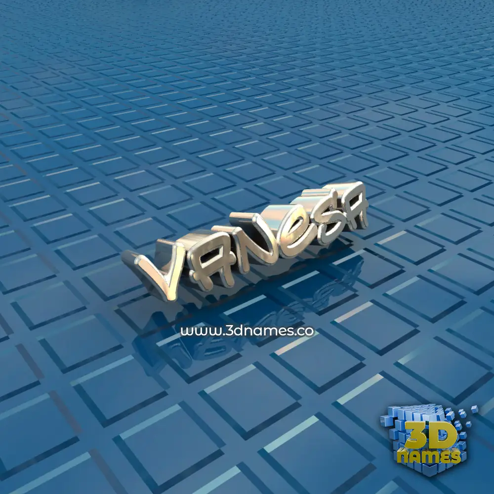 vanesa in Blue Bling style - 3D name wallpaper