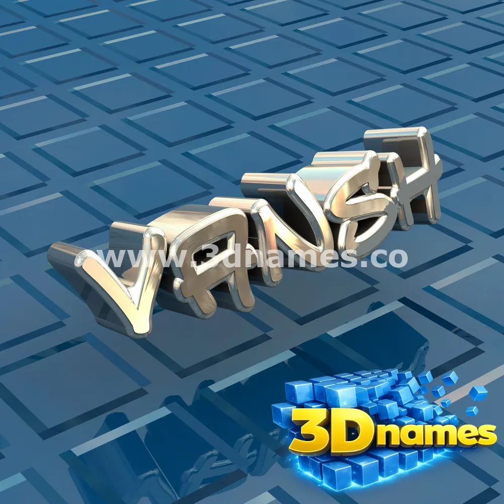 vansh in Blue Bling style - 3D name wallpaper