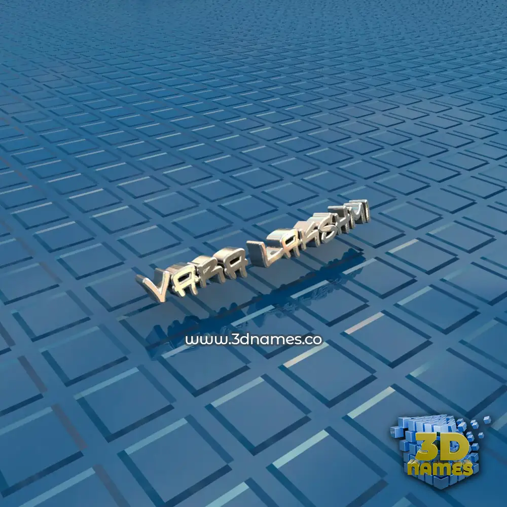 vara lakshmi in Blue Bling style - 3D name wallpaper