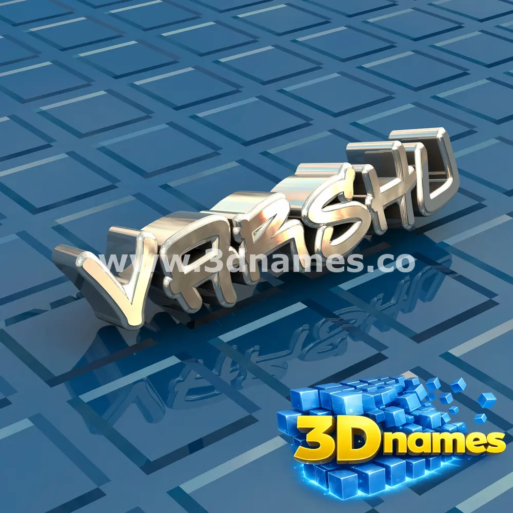 varshu in Blue Bling style - 3D name wallpaper