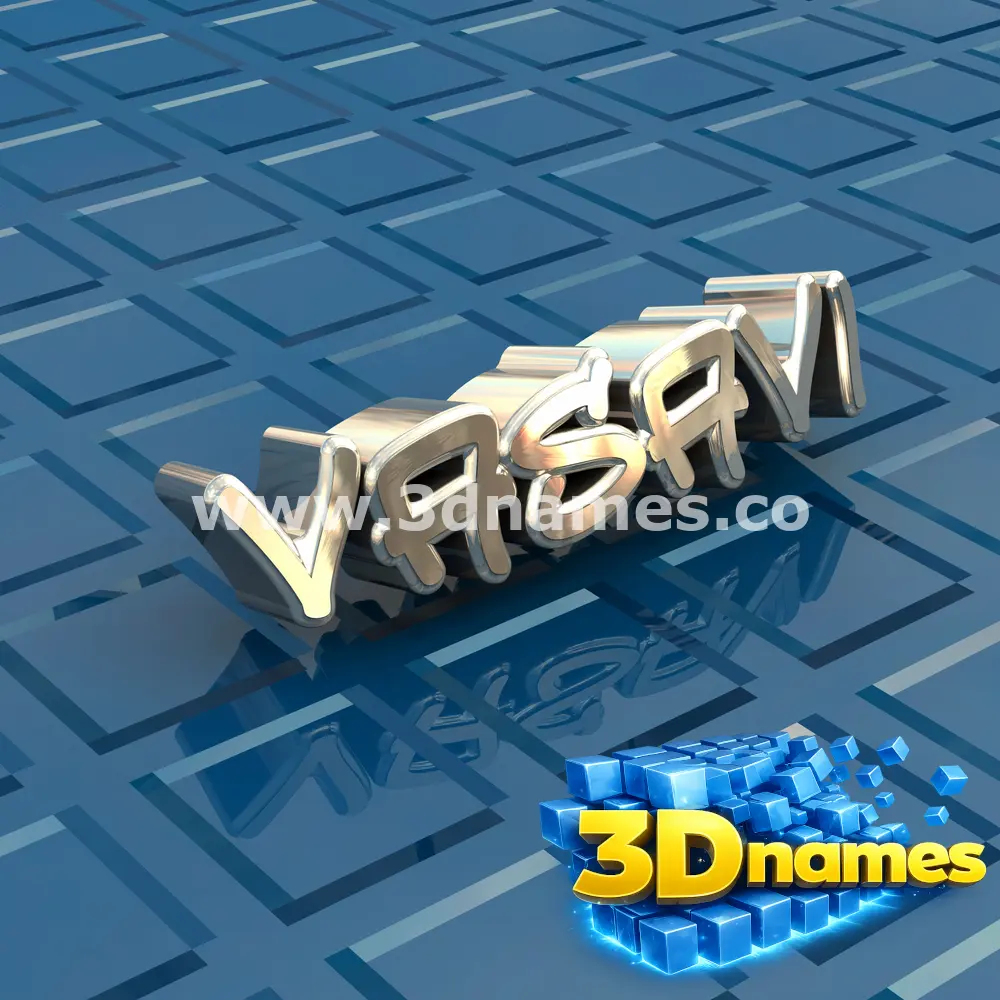 vasavi in Blue Bling style - 3D name wallpaper